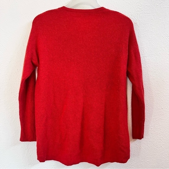 Madewell Asherton red henley waffle sweater - Picture 6 of 9